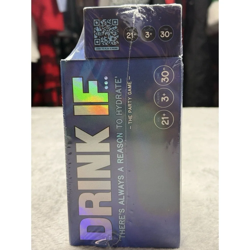 Dyce DRINK IF Card Game + After Dark Expansion, Blue, 800 Qs